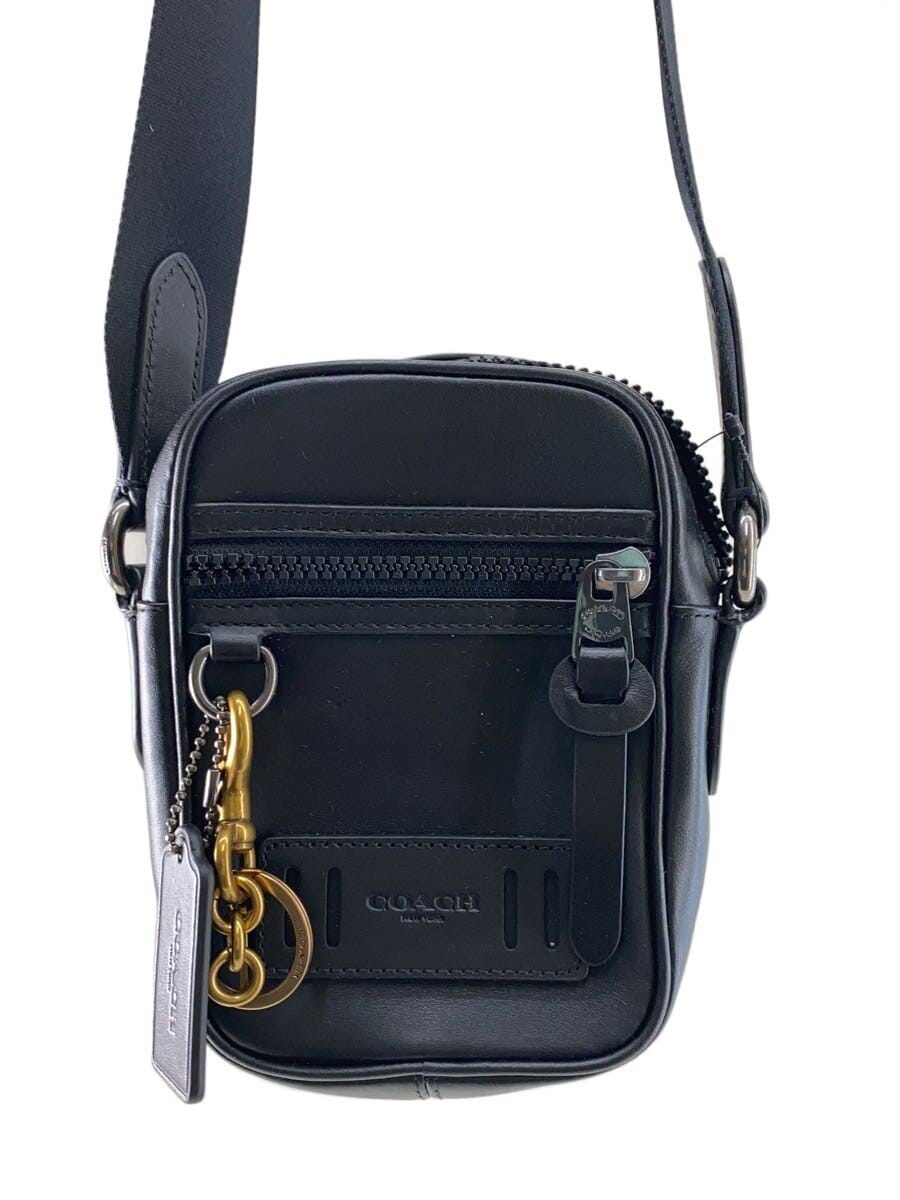 COACH / テレイン ミニ クロスボディー ポシェット/レザー/BLK/F72963
