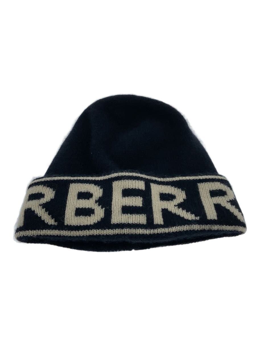 BURBERRY / ニットキャップ/--/カシミア/BLK/メンズ/8023982