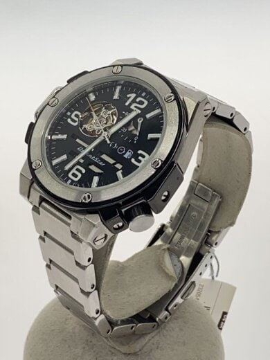 商品画像：自動巻腕時計/アナログ/ステンレス/BLK/SLV/da04-d0-b 2