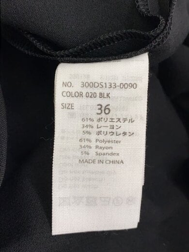 商品画像：長袖ワンピース/--/--/BLK/300DS133-0090 4