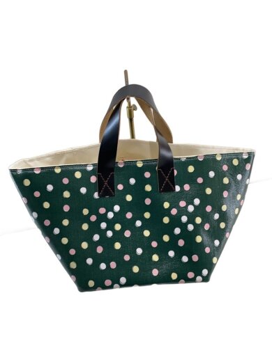 商品画像：トートバッグ/--/GRN/ドット/M0004M-M00A1 1