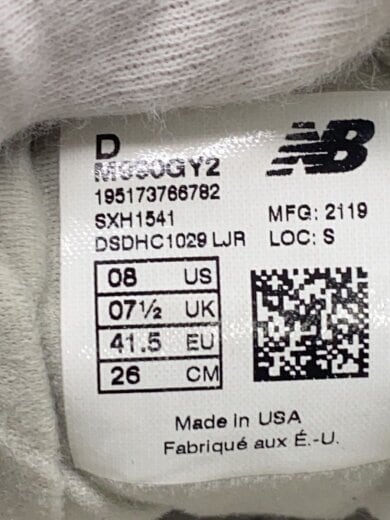 商品画像：M990/グレー/26cm/GRY 7