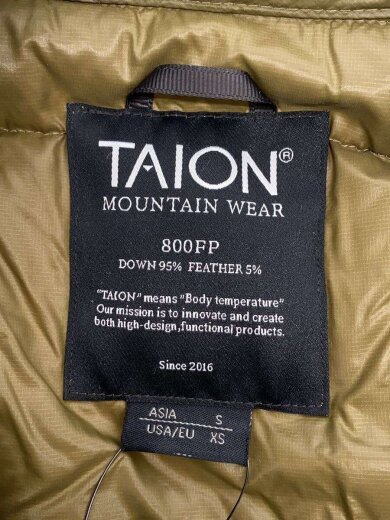 商品画像：ロングダウンジャケット/S/ナイロン/KHK 3