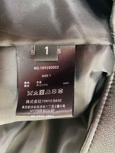 商品画像：シングルライダースジャケット/1/羊革/BLK/109250002 4