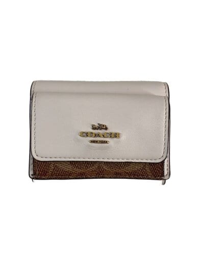 商品画像：3つ折り財布/レザー/WHT/レディース/CM761 1