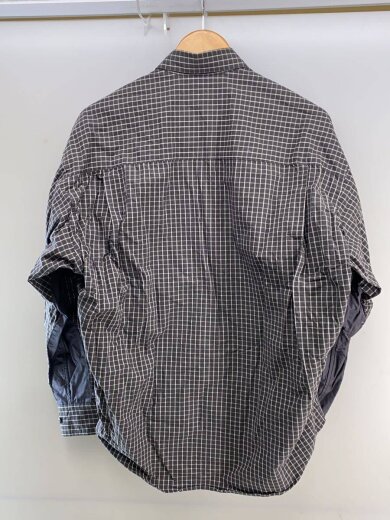 商品画像：長袖シャツ/2/コットン/GRY/チェック/RESH-027 2