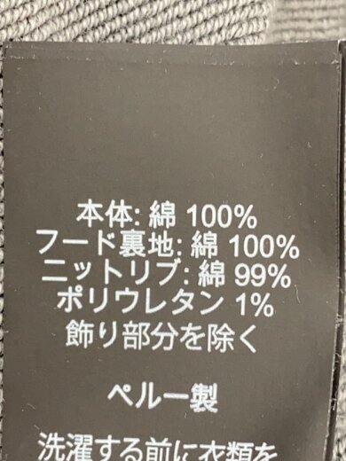 商品画像：パーカー/L/コットン/GRY/総柄 4