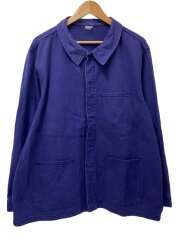 モールスキンジャケット/ユーロワーク/ネイビー/無地