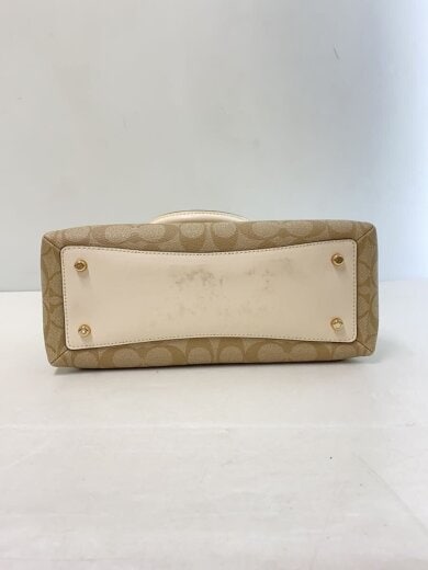 商品画像：ミニリリー・キャリーオール_シグネチャー_ホワイトレザー/PVC/BEG/総柄 4