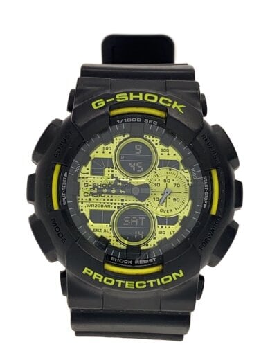 商品画像：クォーツ腕時計_G-SHOCK/デジアナ/ラバー/イエロー/ブラック 1
