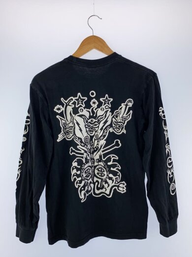 商品画像：長袖Tシャツ/S/コットン/BLK/プリント 2