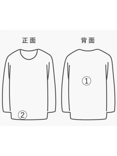 商品画像：長袖Tシャツ/S/コットン/BLK/プリント 7