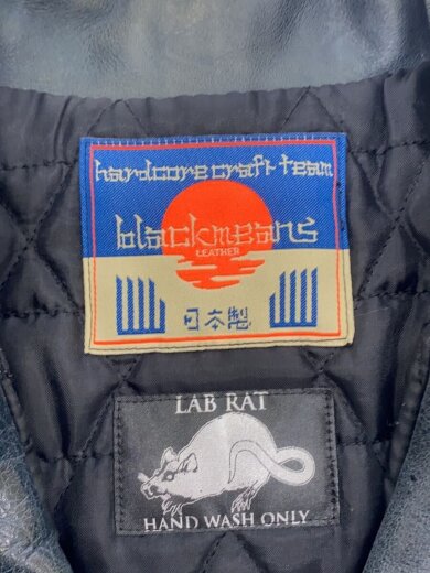 商品画像：MOTORCYCLE LEATHER JACKET/ダブルライダースジャケット/3/牛革/BLU/BBJ-5 3