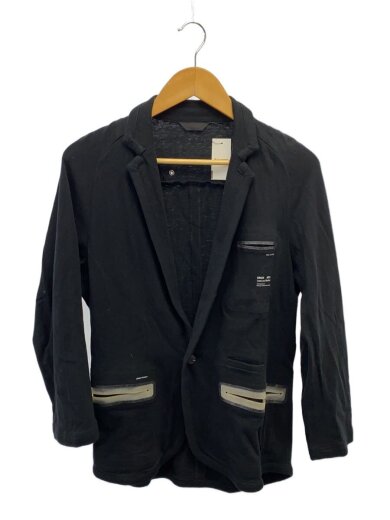 商品画像：テーラードジャケット/2/コットン/BLK/無地/E4110 1