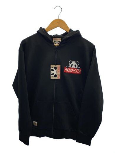 商品画像：ジップパーカー/L/ポリエステル/BLK/533216-3 1