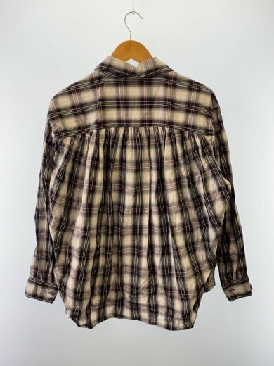 商品画像：オープンカラーチェックシャツ/S/コットン/GRY/チェック 2