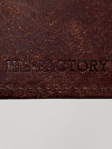 商品画像：HIS-FACTORY/2つ折り財布/レザー/BRW/無地/メンズ/867603 3
