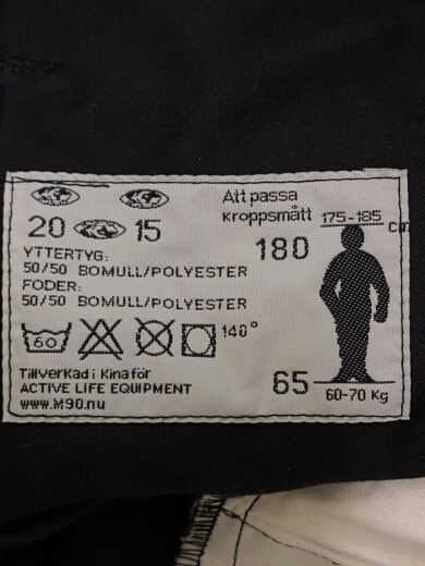 商品画像：Ｍ90/カーゴパンツ/--/ポリエステル/BLK/無地 4