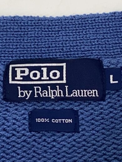 商品画像：カーディガン(厚手)/L/コットン/BLU/無地/KR-RL-YM-0100 3