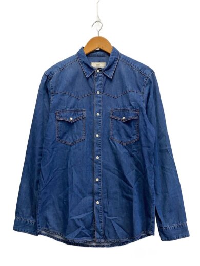 商品画像：L/S DENIM WESTERN SHIRT/XL/デニム/IDG/無地/E14D05.64// 1