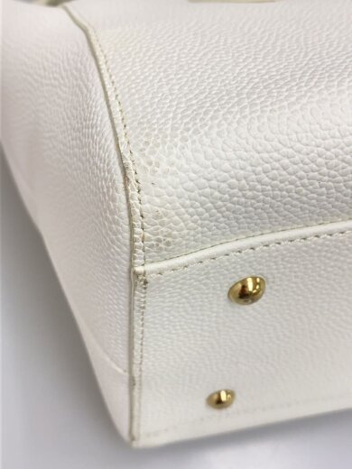 商品画像：ハンドバッグ/2WAY/ショルダーバッグ/レザー/WHT/無地 8