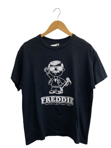 商品画像：Tシャツ/L/コットン/BLK/FREDDIE/フレディ・マーキュリー/両面プリント/グッドプリント 1