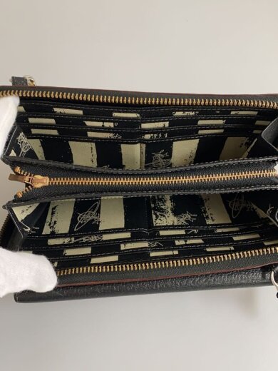 商品画像：ショルダーバッグ/レザー/BLK/無地/ウォレットショルダー// 6