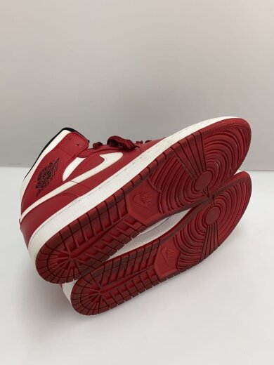 商品画像：AIR JORDAN 1 MID/エアジョーダンミッド/レッド/554724-605/28cm/RED 4