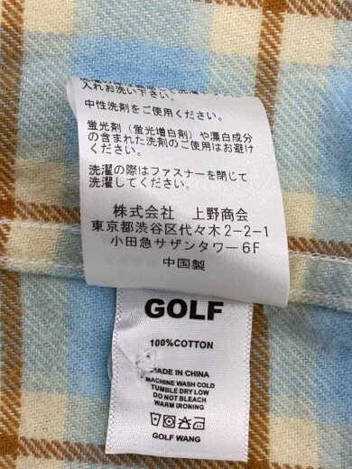 画像：GOLF WANGジャケット/L/コットン/BLU/チェック5