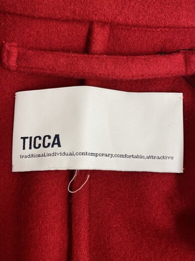 商品画像：ガウンコート/38/ウール/RED/TAGA-316-02 3