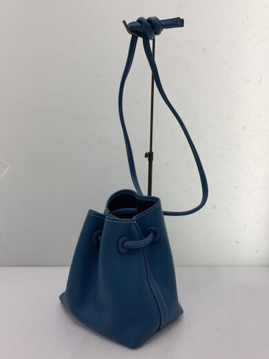 商品画像：ハンドバッグ/レザー/BLU/無地/巾着 2