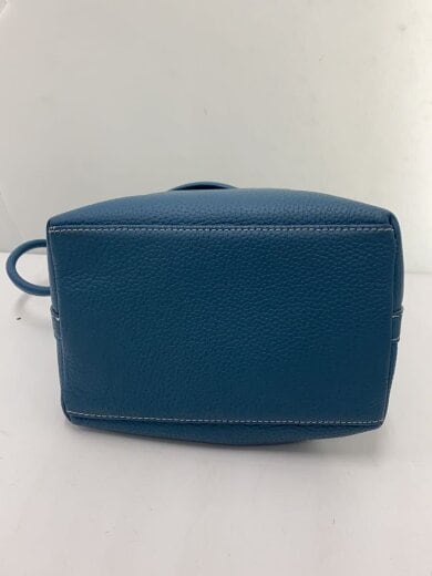 商品画像：ハンドバッグ/レザー/BLU/無地/巾着 4