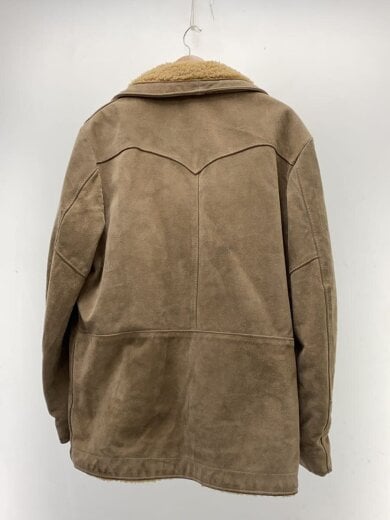 商品画像：ジャケット/ランチコート/40/スウェード/BEG/無地/裏ボア/USA製 2