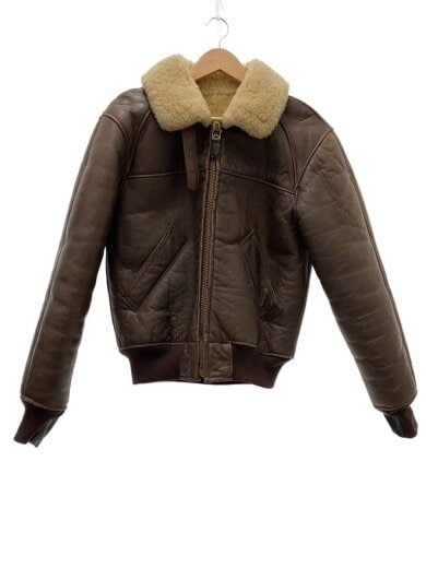 商品画像：レザージャケット・ブルゾン/36/レザー/BRW/B-6/アメリカ製 1