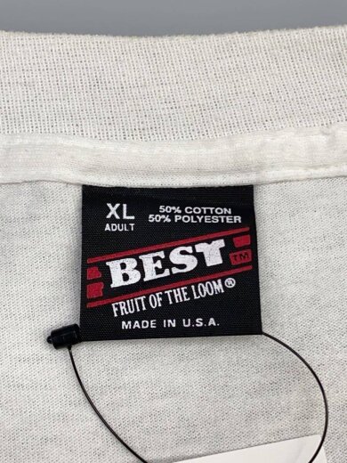 商品画像：Tシャツ/XL/コットン/WHT/90s/アメリカ製/両面プリント/グッドプリント 3