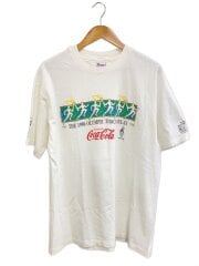 Tシャツ/XL/コットン/WHT/アメリカ製/90s/グッドプリント/OLYMPIC/コカコーラ