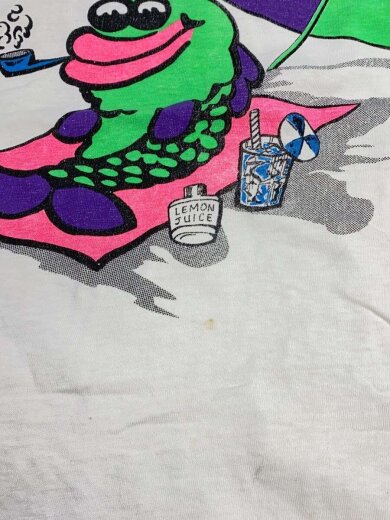 商品画像：Tシャツ/L/コットン/WHT/90s/アメリカ製/グッドプリント 6