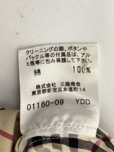 商品画像：長袖シャツ/38/コットン/BEG/チェック/FEA63-004 5