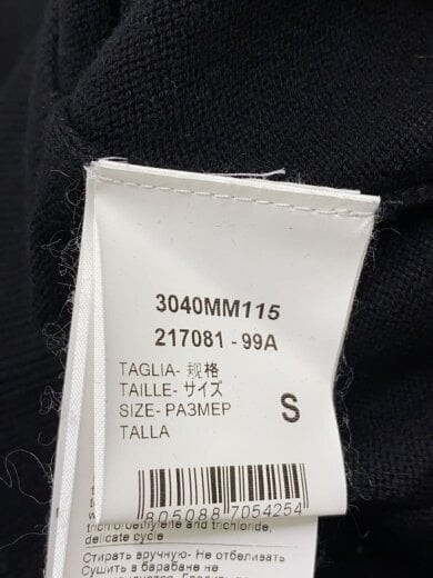 商品画像：ニット・セーター(薄手)/S/コットン/BLK/3040MM115 4