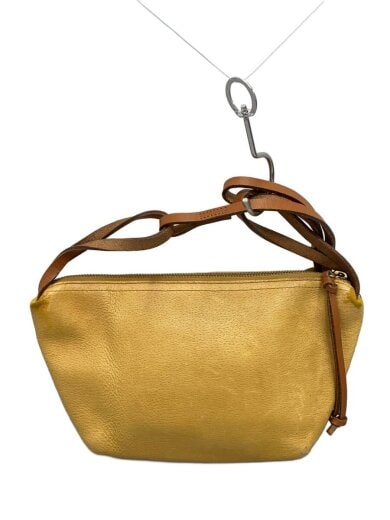 商品画像：ショルダーバッグ/レザー/YLW/無地 1