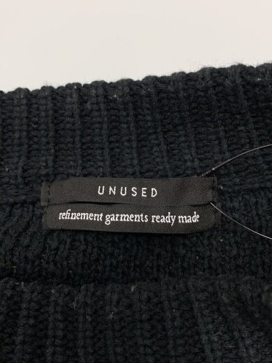 商品画像：ニット・セーター(厚手)/2/リネン/BLK/無地/US1804 3