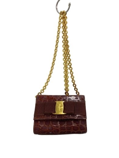 商品画像：ショルダーバッグ/レザー/BRW/無地/AQ-213202/ヴァラリボン/ 1