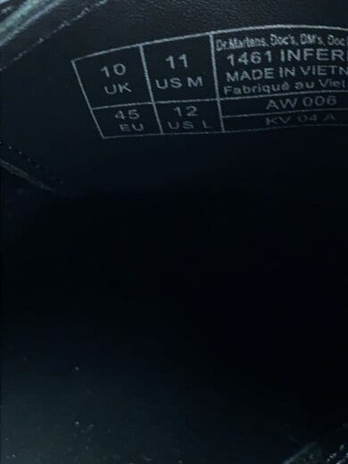 商品画像：シューズ/UK10/BLK/1461 INFERNO/3ホール/ 5