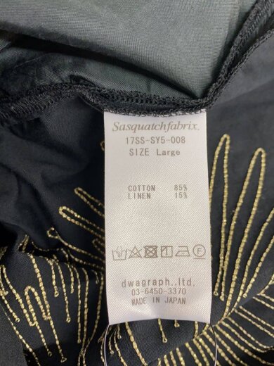 商品画像：半袖シャツ/L/コットン/BLK/17SS-SY5-008/// 4