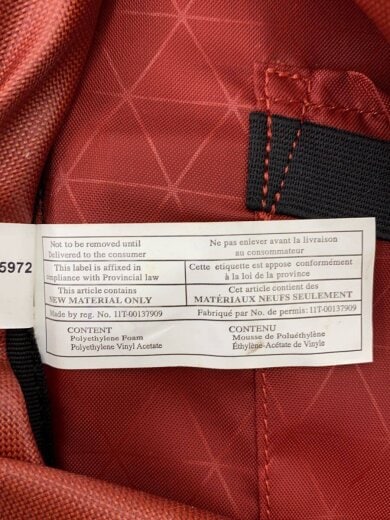 商品画像：リュック/ナイロン/RED/STONE 45 6