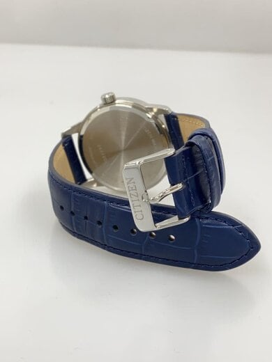 商品画像：クォーツ腕時計/アナログ/レザー/SLV/NVY/6324-S121418 4
