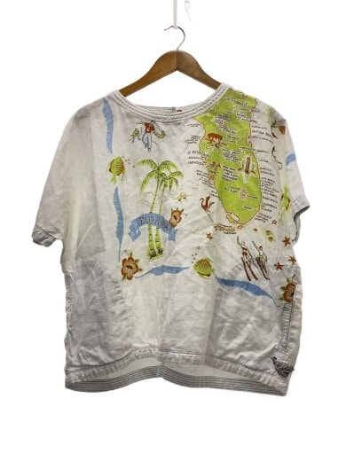商品画像：シャツ/2/リネン/WHT/FLORIDA地図/日本製 1