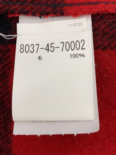 商品画像：MACKINAW WOOL VEST/M/ウール/RED/チェック/8037-45-70002 4