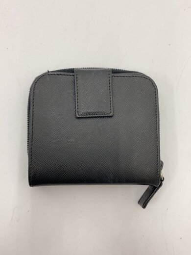 商品画像：2つ折り財布/サフィアーノ/ナイロン/BLK/無地/レディース/イタリア製// 2