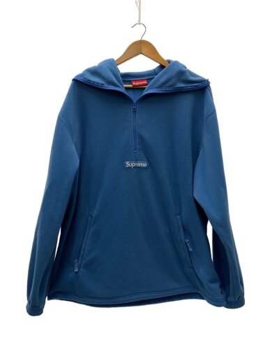 商品画像：ジップパーカー/XL/ポリエステル/BLU// 1
